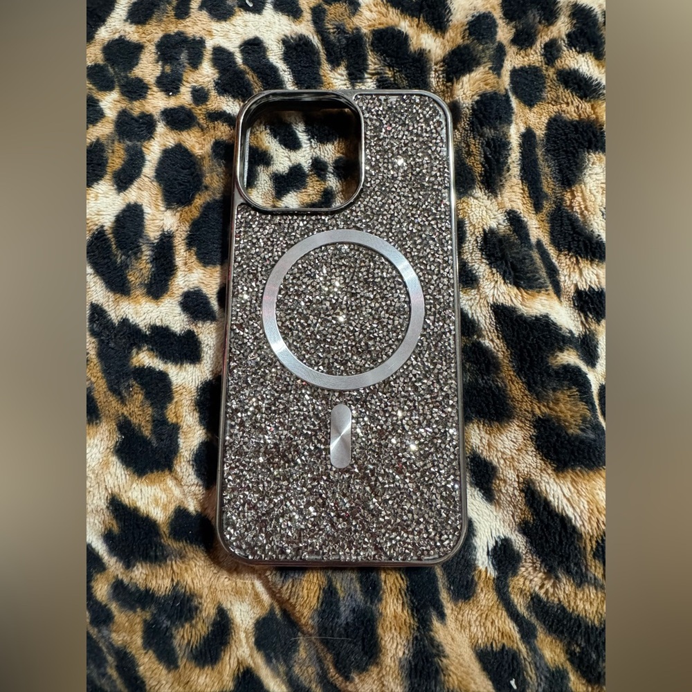 Sparkly Silver IPhone 15 Pro Max Case
